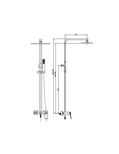 Душевая система без излива Asignatura Intense 65507800 - 3