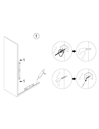 Душевая стеклянная дверь Asignatura Turia 39040409 90х190 мм распашная - 5