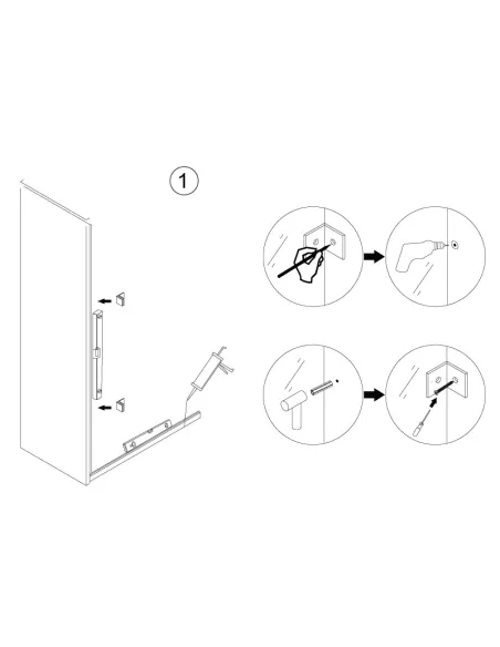 Душевая стеклянная дверь Asignatura Turia 39040409 90х190 мм распашная - 5