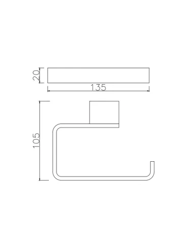 Тримач для туалетного паперу Asignatura Intense 65607800 - 2
