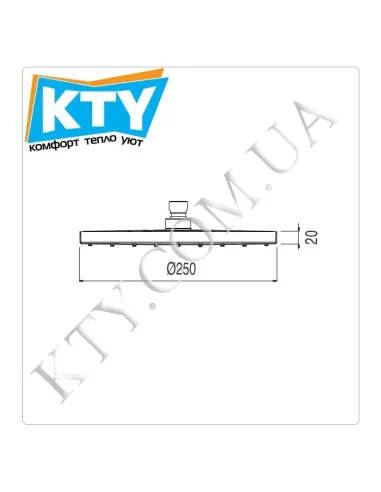Лійка тропічний душ Tres Full 1.34.137.26 хром - 2