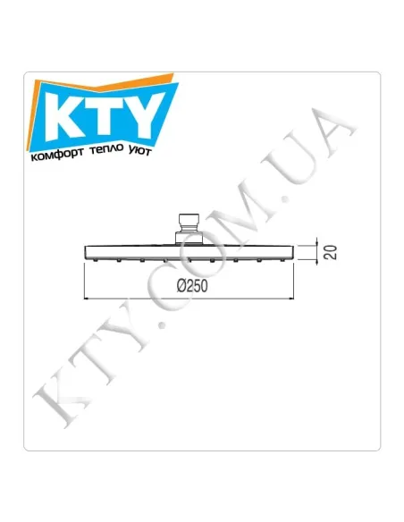 Лійка тропічний душ Tres Full 1.34.137.26 хром - 2