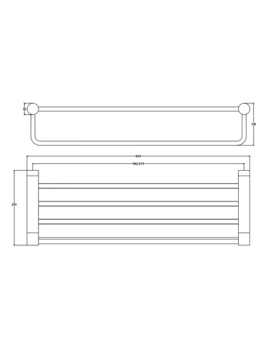 Полотенцедержатель Asignatura Delight 75611800 латунь, хром - 2