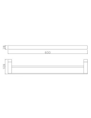 Полотенцедержатель Asignatura Intense 65608800 латунь, хром - 2