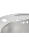 Миття для кухні з нержавіючої сталі Lidz 490-A Satin 0.6 мм, 490х490х160 мм - 6