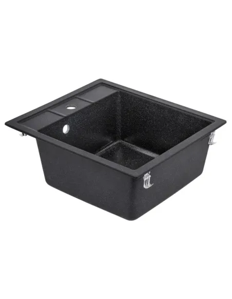 Мойка для кухни каменная Lidz BLA-03, 515x455х215 мм - 4