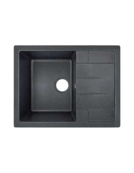 Мийка для кухні кам`яна Lidz BLA-03, 650x495х220 мм - 1