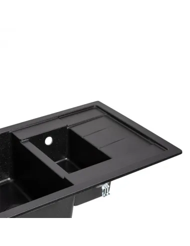 Мийка для кухні кам`яна Lidz BLA-03, 775x495х200 мм - 5