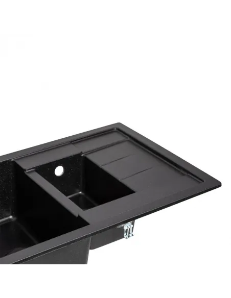 Мийка для кухні кам`яна Lidz BLA-03, 775x495х200 мм - 5