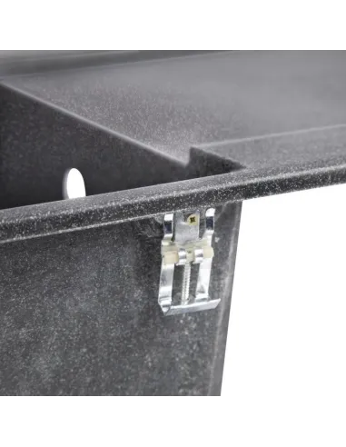 Мойка для кухни каменная Lidz BLA-03, 790x500х235 мм - 5