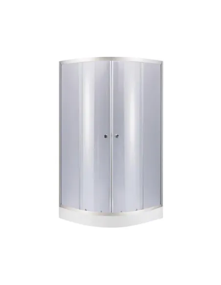 Душевая кабина с поддоном Lidz Latwa SC80x80.SAT.LOW.GR Kupala, полукруглая - 1