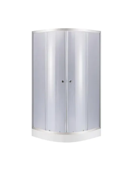 Душевая кабина с поддоном Lidz Latwa SC90x90.SAT.LOW.GR Kupala, полукруглая - 1