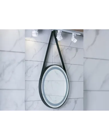 Зеркало Asignatura Unique 85401802 с LED подсветкой 600 мм, черное  - 2