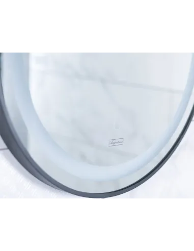 Зеркало Asignatura Unique 85401802 с LED подсветкой 600 мм, черное  - 4