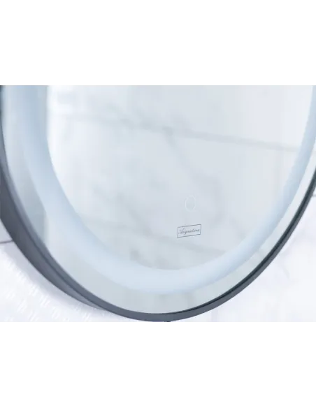 Зеркало Asignatura Unique 85401802 с LED подсветкой 600 мм, черное  - 4