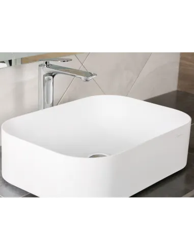 Накладная раковина из искусственного камня Asignatura Delight 75721604 белая - 3