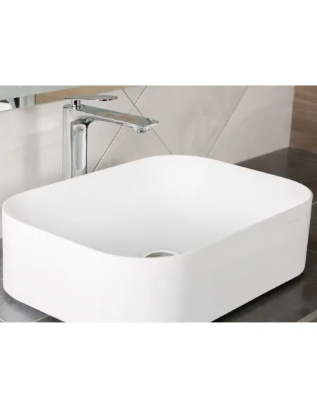 Накладная раковина из искусственного камня Asignatura Delight 75721604 белая - 3