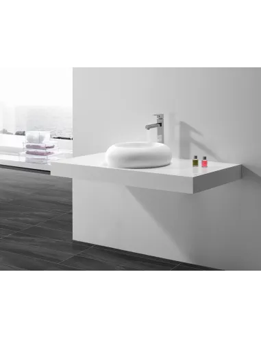 Накладная раковина из искусственного камня Asignatura Delight 75731604 белая - 3