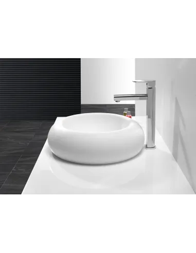 Накладная раковина из искусственного камня Asignatura Delight 75731604 белая - 4