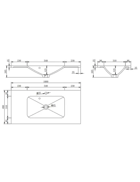 Раковина из искусственного камня Asignatura Delight 75721404 встраиваемая, белая - 4