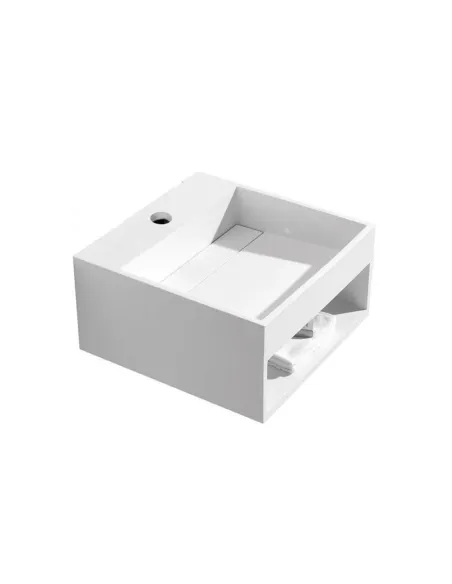 Раковина из искусственного камня Asignatura Monolith 25701804 подвесная, белая - 1