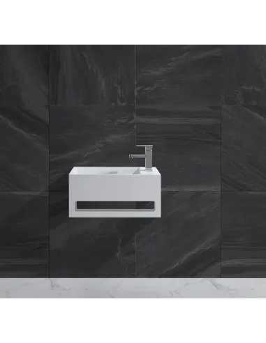 Раковина из искусственного камня Asignatura Monolith 25731804 подвесная, белая - 2