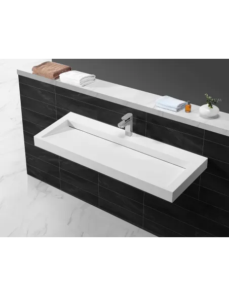 Раковина из искусственного камня Asignatura Stream 35731804 подвесная, белая - 2