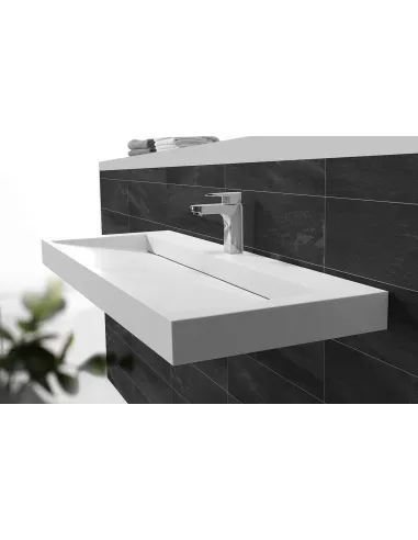 Раковина из искусственного камня Asignatura Stream 35731804 подвесная, белая - 3