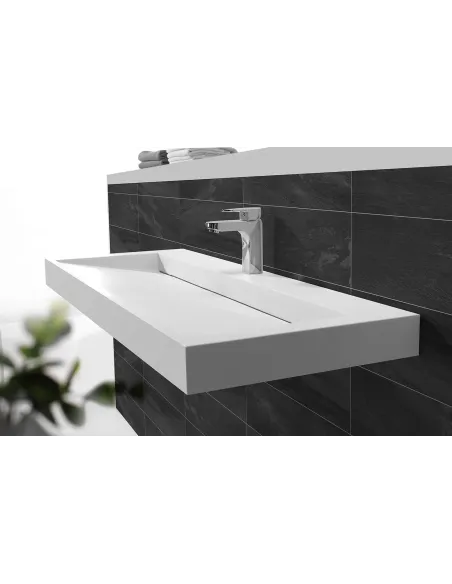 Раковина из искусственного камня Asignatura Stream 35731804 подвесная, белая - 3