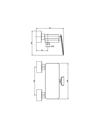Смесители для душа наружного монтажа Asignatura Intense 65503800 хром - 4