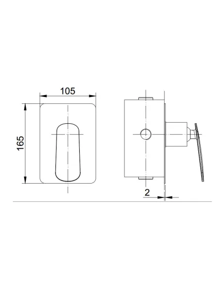 Смесители для душа скрытого монтажа Asignatura Intense 65503900 хром - 5