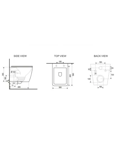 Безободковый унитаз подвесной Asignatura Rimless Simple Line 37802805 сиденье микролифт - 2
