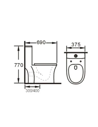 Унитаз-компакт Asignatura Advance 95802505 c функцией пенообразования, сиденье микролифт - 10