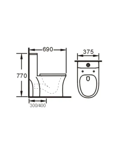 Унитаз-компакт Asignatura Advance 95802505 c функцией пенообразования, сиденье микролифт - 10