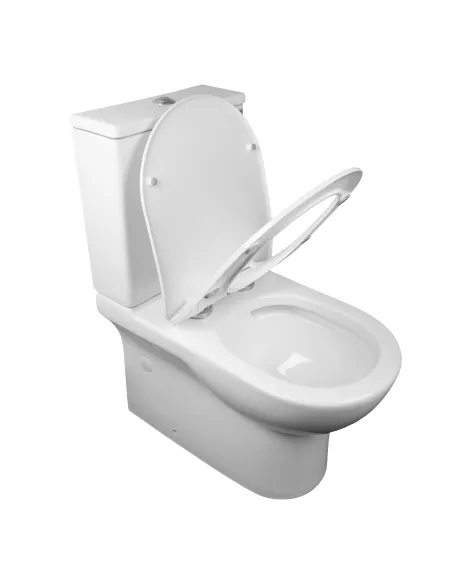 Безободковый унитаз-компакт Asignatura Rimless Simple Bend 37822505 сиденье микролифт - 2