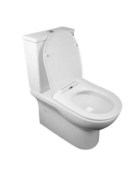 Безободковый унитаз-компакт Asignatura Rimless Simple Bend 37822505 сиденье микролифт - 3