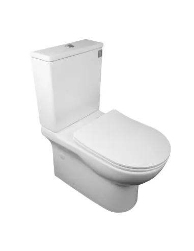 Безободковый унитаз-компакт Asignatura Rimless Simple Bend 37822505 сиденье микролифт - 4