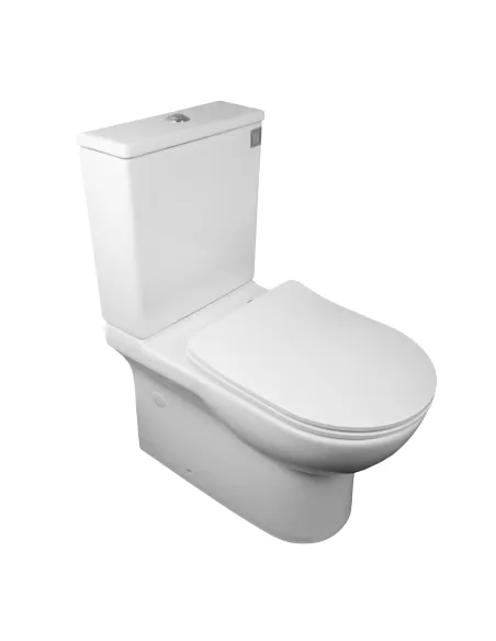 Безободковый унитаз-компакт Asignatura Rimless Simple Bend 37822505 сиденье микролифт - 4