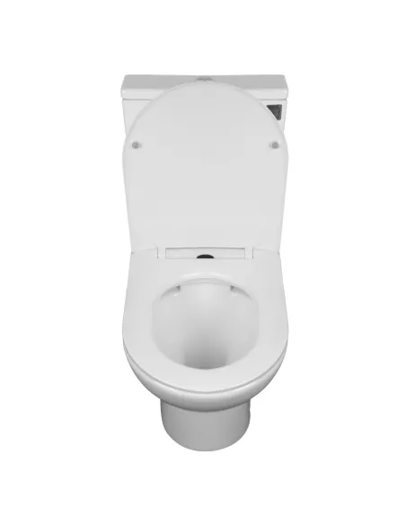 Безободковый унитаз-компакт Asignatura Rimless Simple Bend 37822505 сиденье микролифт - 6