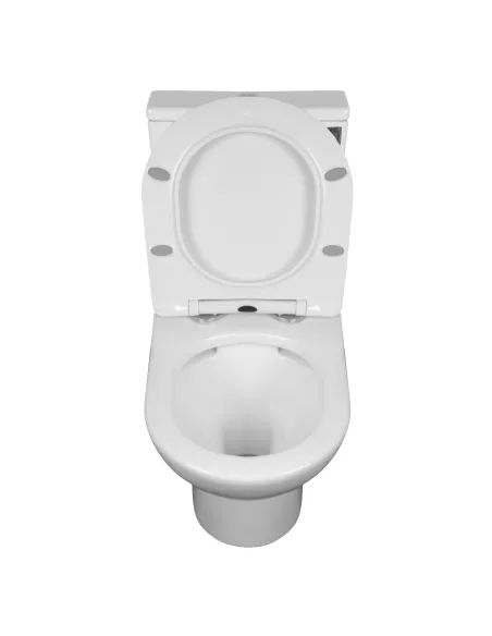 Безободковый унитаз-компакт Asignatura Rimless Simple Bend 37822505 сиденье микролифт - 7