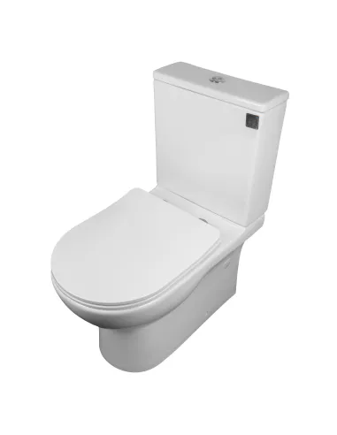 Безободковый унитаз-компакт Asignatura Rimless Simple Bend 37822505 сиденье микролифт - 8