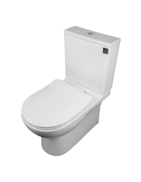 Безободковый унитаз-компакт Asignatura Rimless Simple Bend 37822505 сиденье микролифт - 8