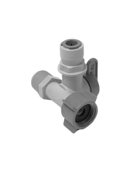 Адаптер с шаровым краном Raifil 1832-A, 0.5х0.25 дюйма - 1