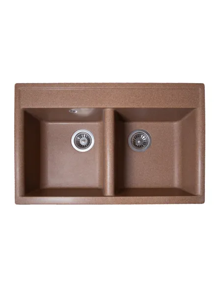 Мойка для кухни из гранита Romzha Valuri 78-2D Teracota 701, 780х510х217 мм - 1