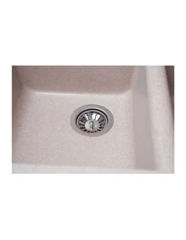 Мийка для кухні з граніту Romzha Valuri 78-2D Bezhvy 401, 780х510х217 мм - 2