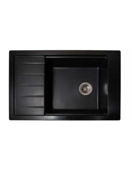 Мойка для кухни из гранита Romzha Patrat 78 Antracit 901, 780х510х200 мм - 1