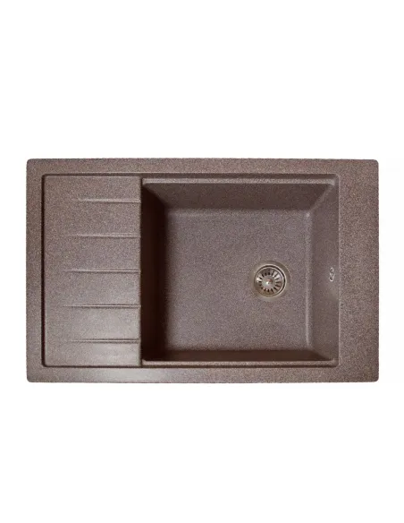 Мийка для кухні з граніту Romzha Patrat 78 Maro 801, 780х510х200 мм - 2