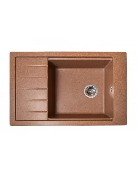 Мойка для кухни из гранита Romzha Patrat 78 Teracota 701, 780х510х200 мм - 1