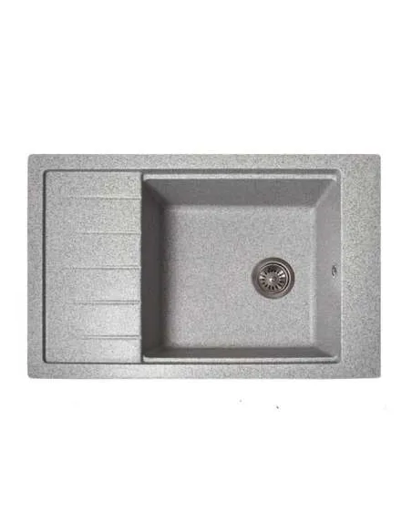 Мойка для кухни из гранита Romzha Patrat 78 Seda 601, 780х510х200 мм - 1