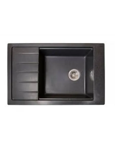 Мойка для кухни из гранита Romzha Patrat 78 Grafit 201, 780х510х200 мм - 1